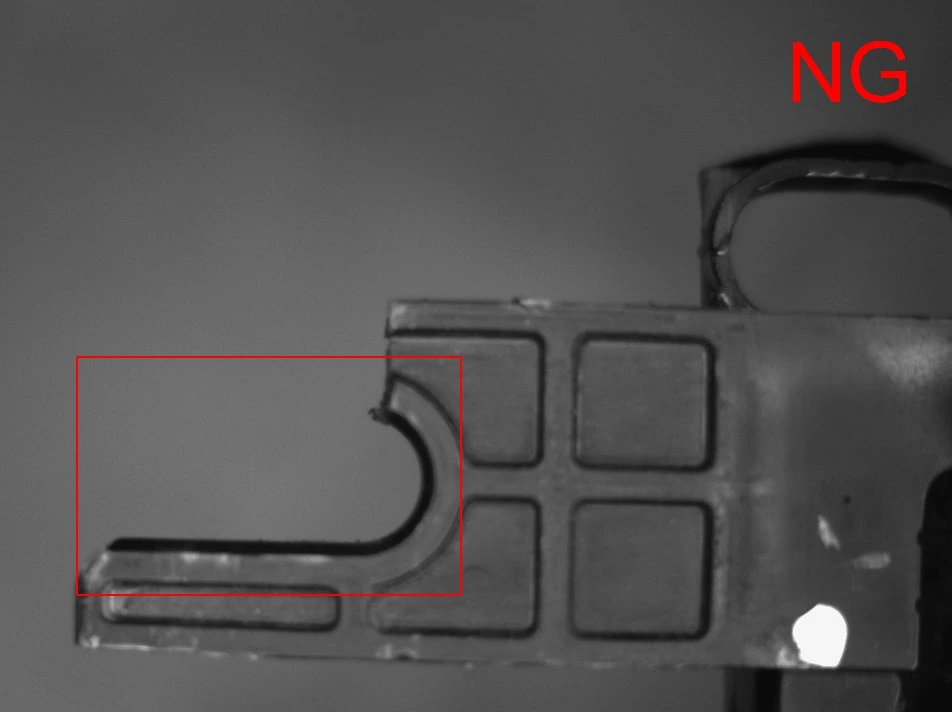 Cosmetic defect inspection of HVAC component